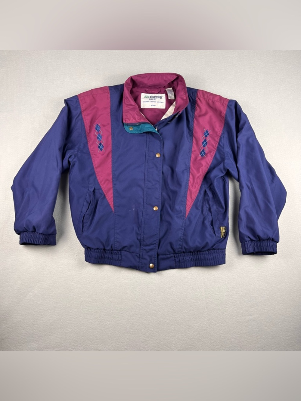 GORE-TEX vintage Blue and Magenta Bomber Jacket